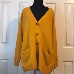 Yellow/orange long cardigan